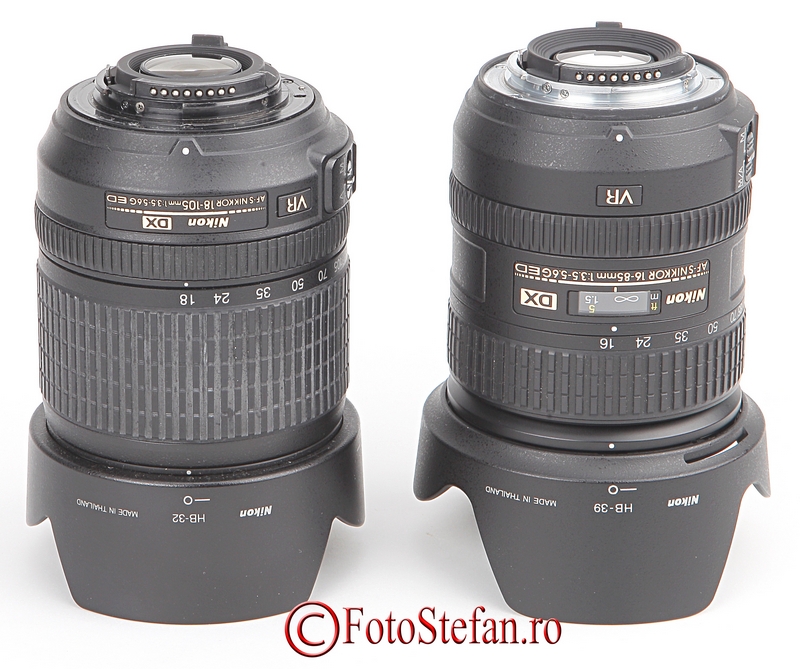 Nikon AF-S 16-85mm f/3.5-5.6G ED VR DX Nikon 18-105mm f/3.5-5.6G AFs VR