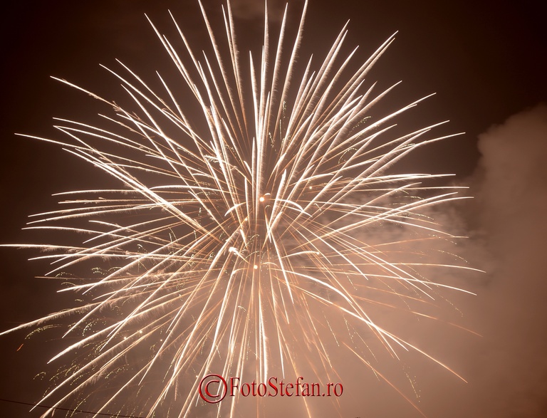 Focuri de artificii Revelion piata Constitutiei, Bucuresti