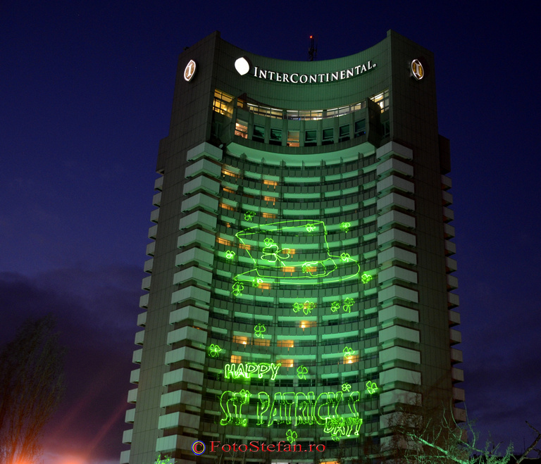 Hotelul InterContinental Bucuresti iluminat
