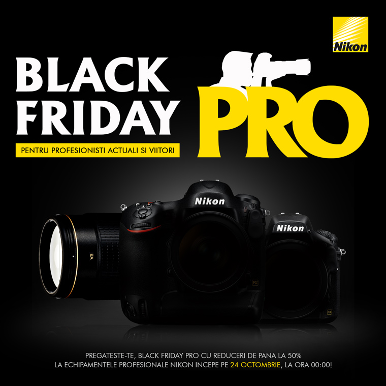 Nikon Black Friday Pro aparate foto profesionale