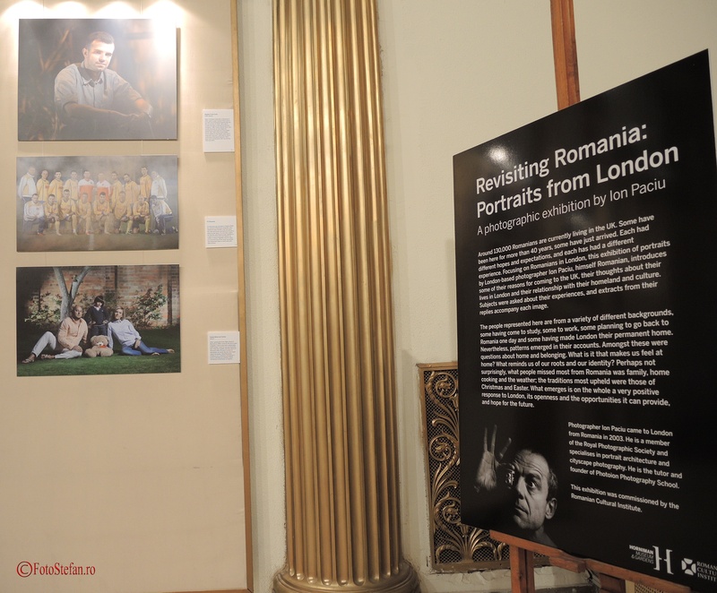 expozitia „Portrete din Londra” a fotografului Ion Paciu vernisata la ICR Bucuresti