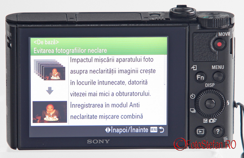 ghid in-camera Sony DSC-HX90