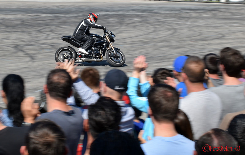 poze demonstratii motocicleta Angyal Zoltan la SAB 2016 Romexpo
