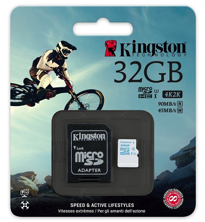 poza card de memorie Kingston microSD Action Camera UHS-I U3