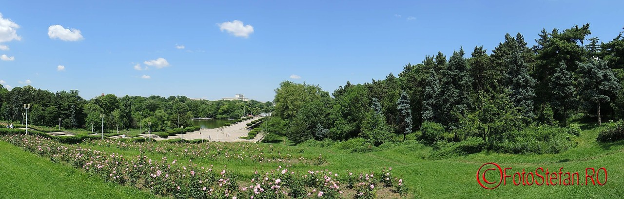 poza panoramica din parcul carol casa poporului