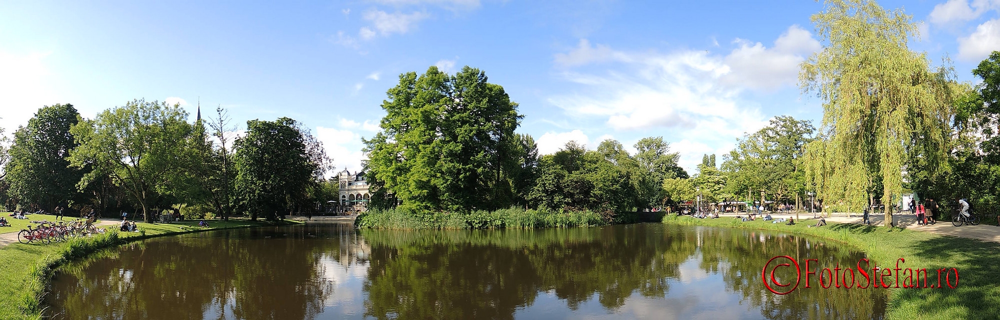 poza panoramica parcul Vondel amsterdam