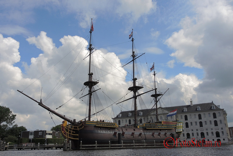 poza nava lemn muzeul maritim amsterdam