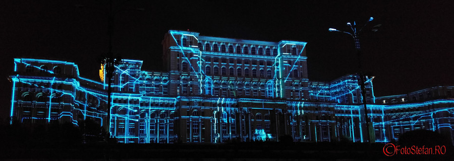 poze spectacol video mapping Limelight "Interconnection"