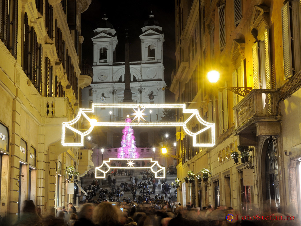 poze luminite craciun roma italia decembrie 2016