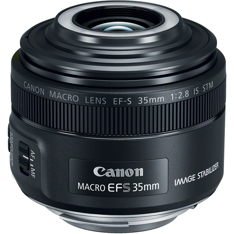 obiectiv macro 35mm led flash-ring integrat canon