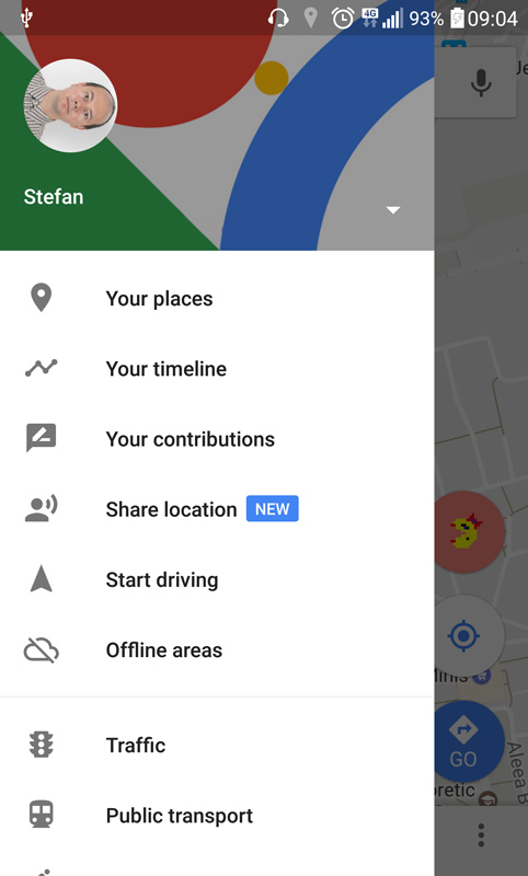 share location google maps harta