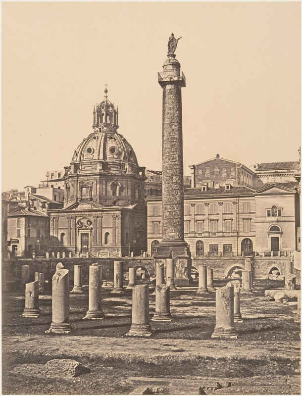poza veche columna traian roma italia 1850