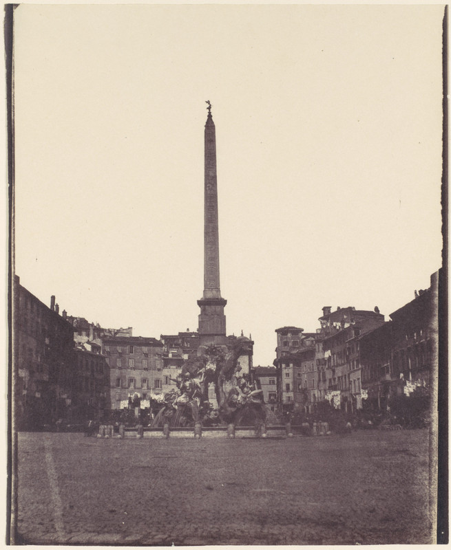 Piazza Navona veche poza gratuita roma 1850