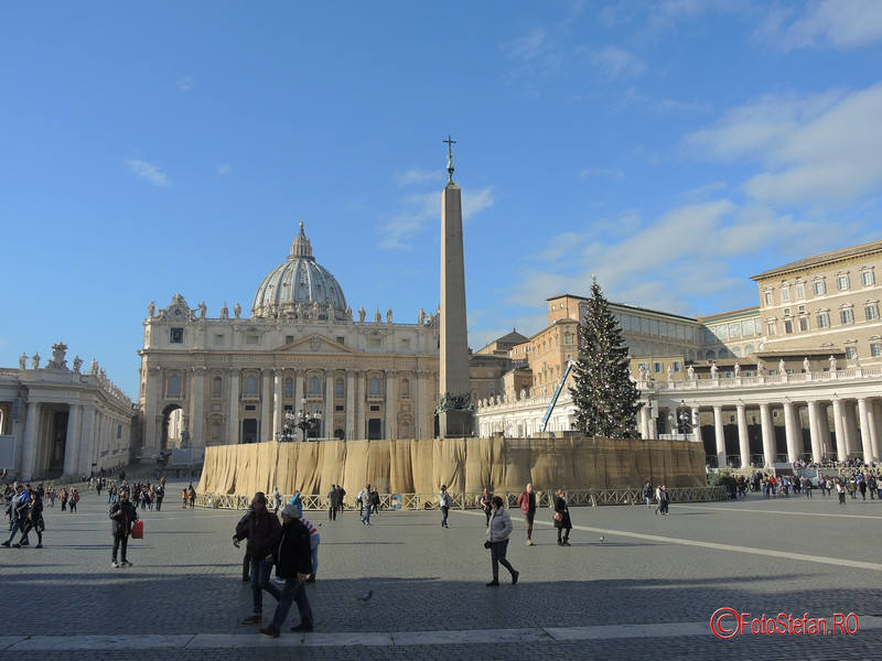 poza Basilica di San Pietro decembrie Roma Italia