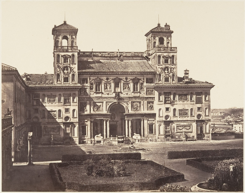 veche poza gratuita Villa Medici Eugène Constant 1848-52