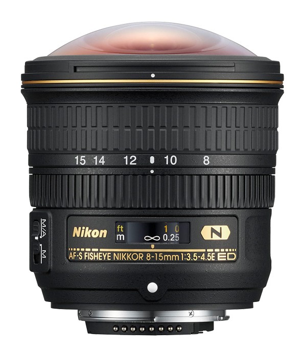 poza obiectiv Nikon AF-S FISHEYE 8-15mm f/3.5-4.5E ED