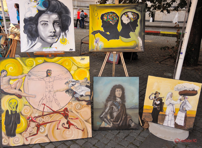 poze tablouri picturi anca ana ruxandra pop Art Walk Street 2017 #AWS  Piata Revolutiei Bucuresti