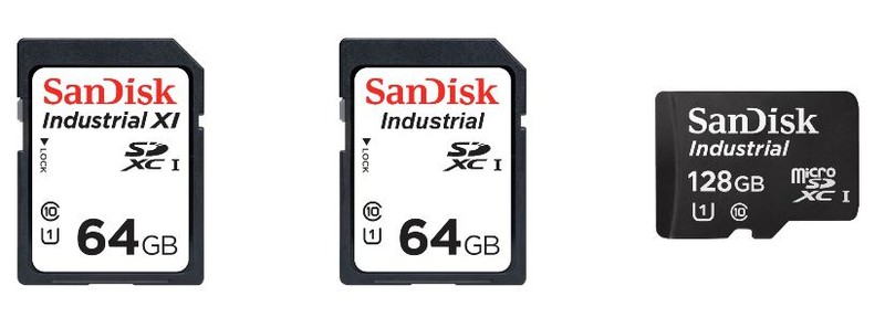 poza foto card memorie rezistent temperatura scazuta ridicata SanDisk Industrial 