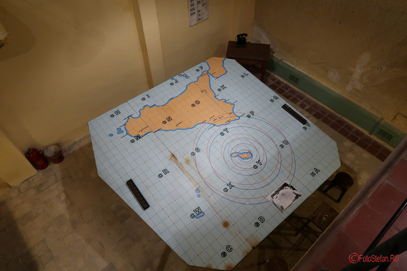 poza camera harta al doilea razboi mondial Lascaris War Rooms Valletta Malta