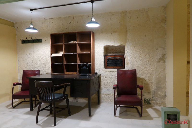 poza fotografie muzeu Lascaris War Rooms Valletta Malta filter room
