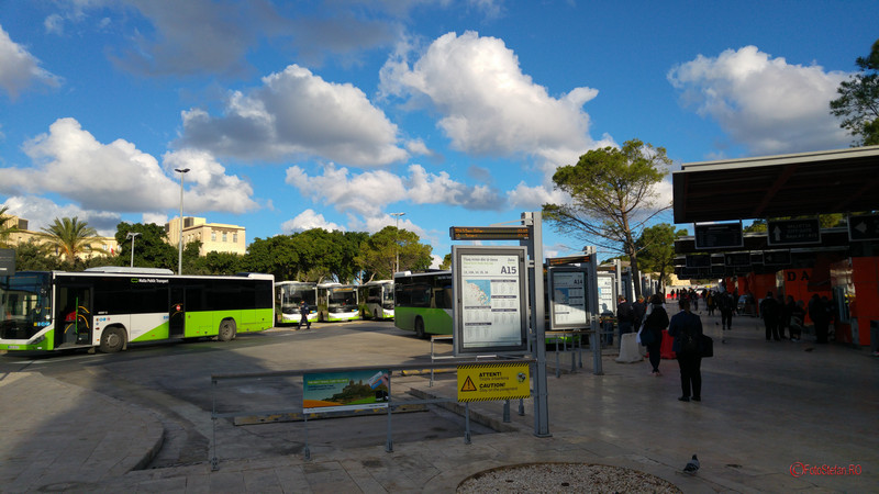 poza foto autogara centrala transport public malta valletta