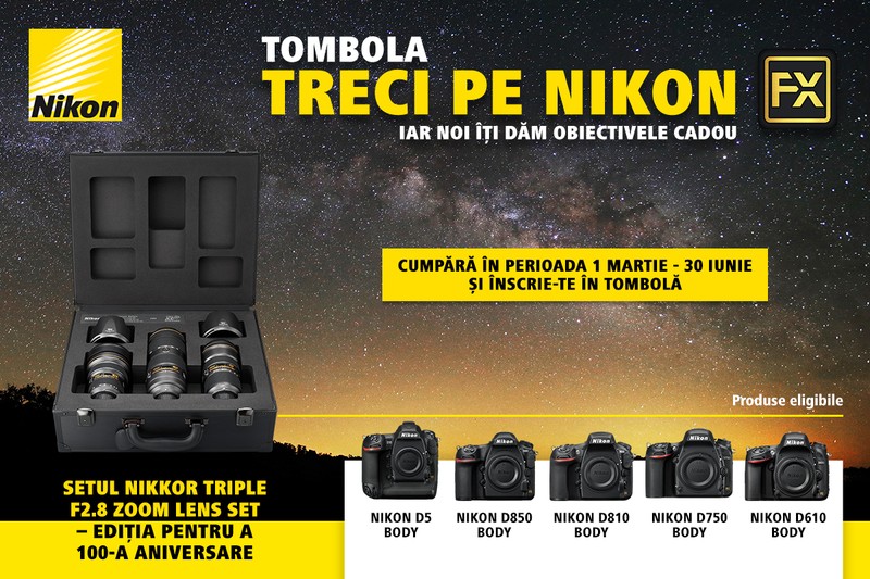 poza foto afis banner tombola Treci pe Nikon FX