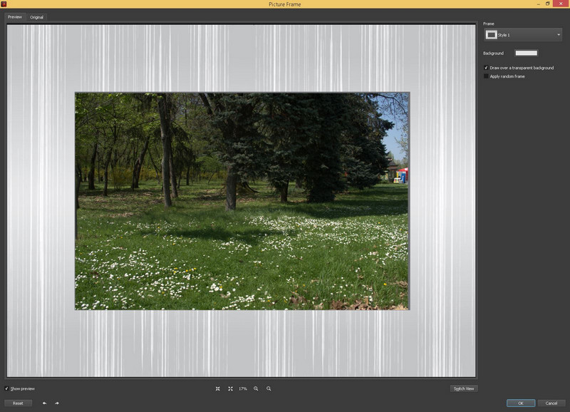 test efect rama foto BatchPhoto Enterprise program editare foto