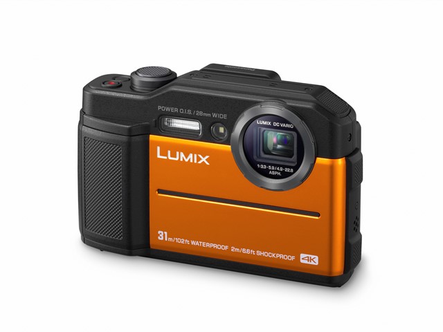 poza aparat foto compact portocaliu Lumix FT7 