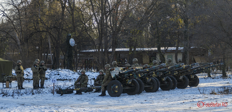 21 salve tun fotografii bateria de artilerie a Brigăzii 30 Gardă ,,Mihai Viteazul”