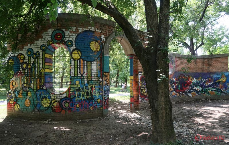 poza graffiti parc timisoara romania fotografii