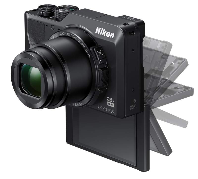 poza compact Nikon COOLPIX A1000 lcd mobil tactil