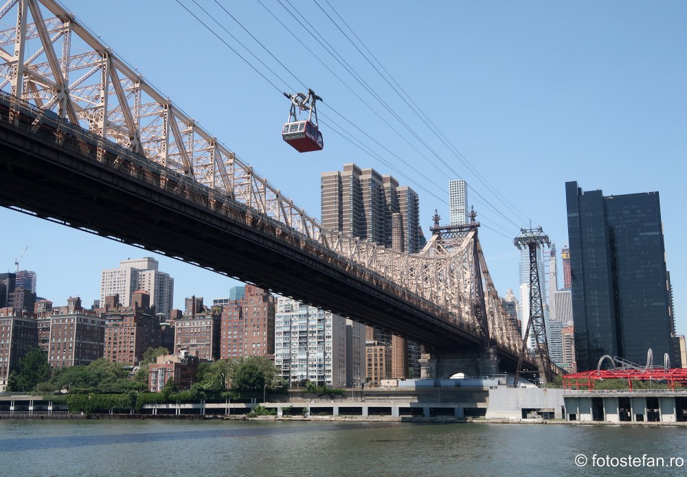 poze Roosevelt Island Tramway telecabina New York fotografii america Ed Koch Queensboro Bridge