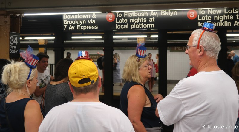 poza americani 4 iulie new york metrou