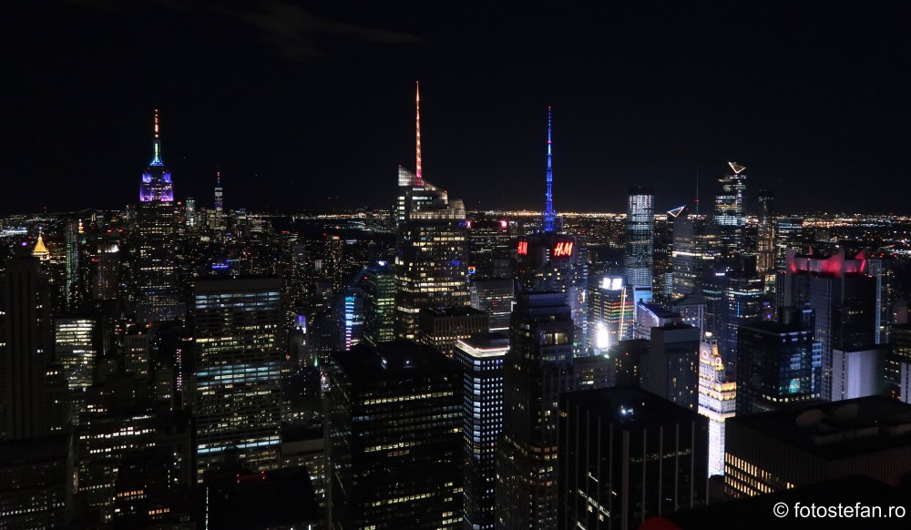 poze seara new york #TopoftheRock vacanta
