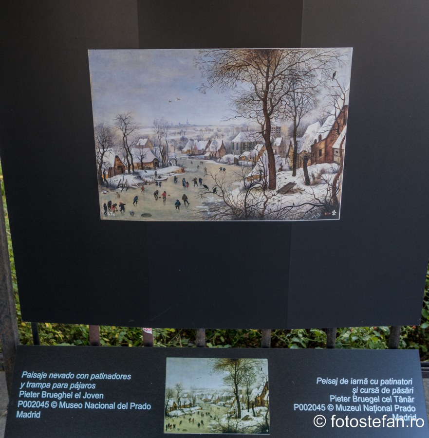 poza tablou peisaj iarna patinatori muzeul national prado 