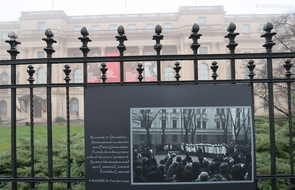 Evenimentele din decembrie 1989 expozitie foto bucuresti agerpres gard mnar