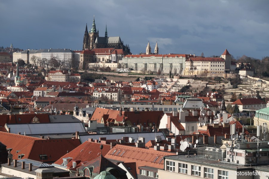 Praga vazuta de sus poza calatorie city break cehia