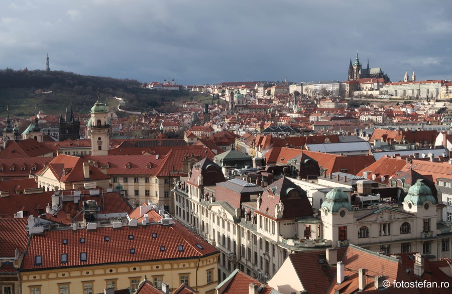 Praga vazuta de sus castel catedrala sf vitur