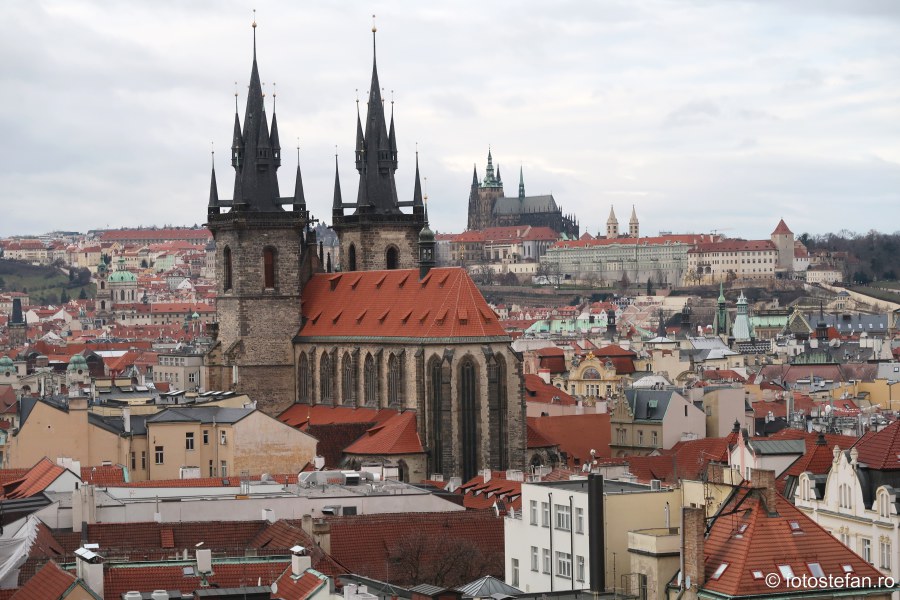 Praga vazuta de sus fotografii cladiri perspectiva
