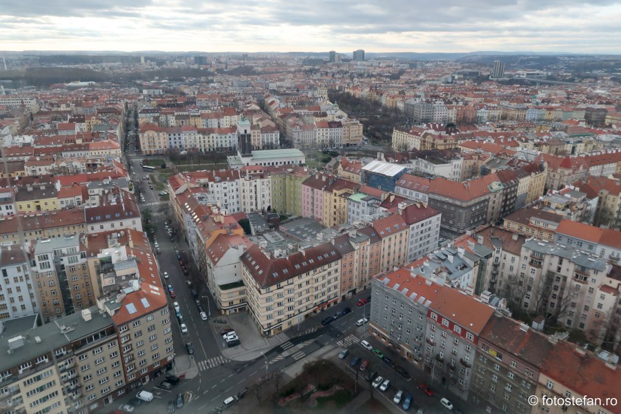 Praga vazuta de sus fotografii cladiri oras cehia