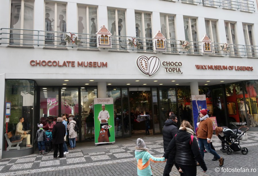 poza muzeul ciocolatei praga city break obiectiv turistic