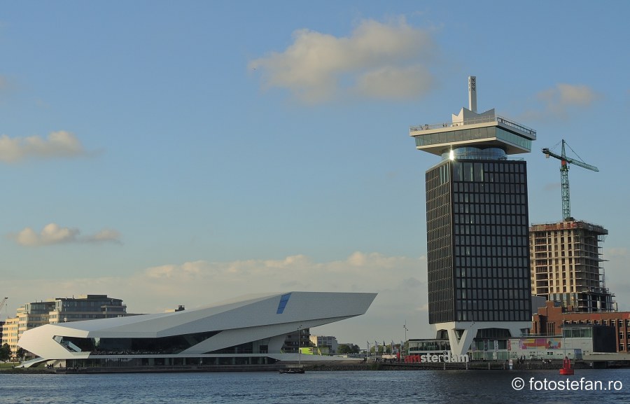 locuri de vizitat in amsterdam turnul adma cladirea institutului de film olandez arhitectura