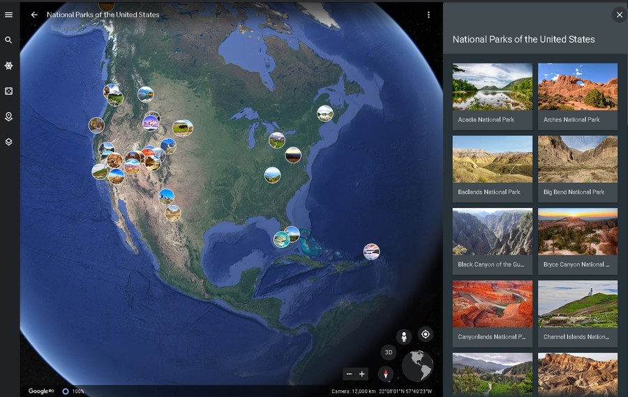 tururi virtuale parcuri naturale america de nord calatorie sua