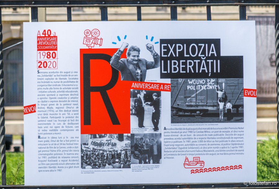 expozitie foto istoria sindicatului polonez solidaritatea bucuresti calea victoriei