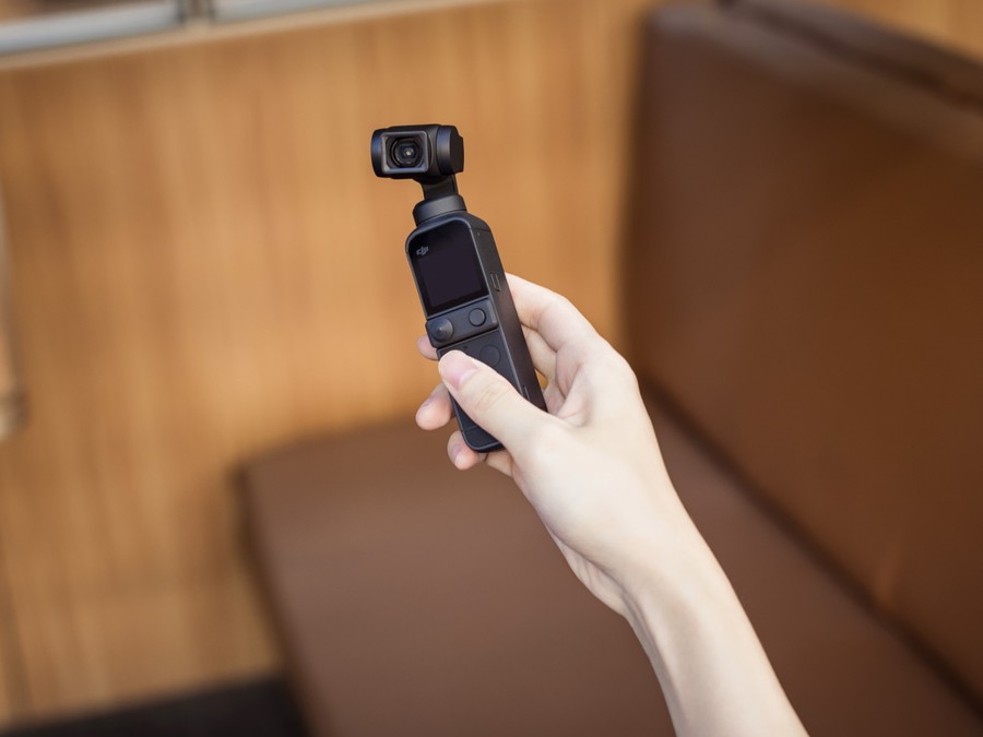 DJI Pocket 2 selfie mode camera foto video gimbal 3 axe vlloger