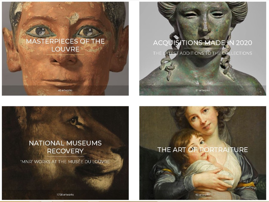 Muzeul Luvru colectia de arta gratuit online 