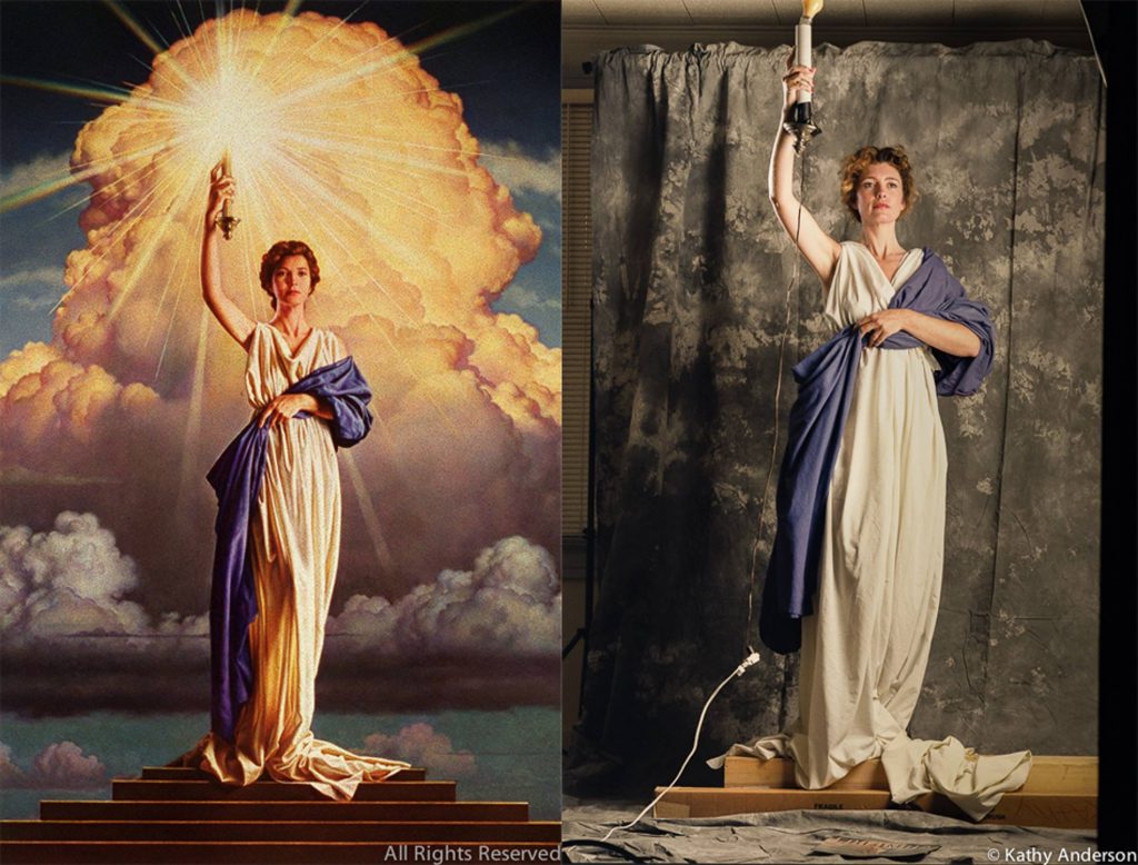 Fotografia care a inspirat logo „Torch Lady” folosit de Columbia Pictures 