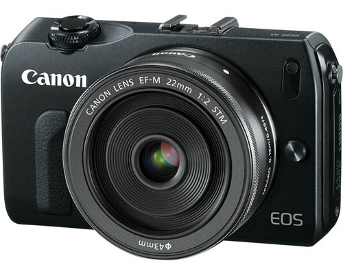 Canon mirrorless camera and EF-M 22mm f/2 Lens