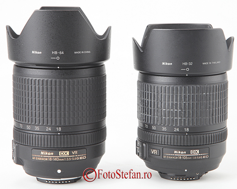 test Nikon 18-140mm vs. Nikon 18-105mm