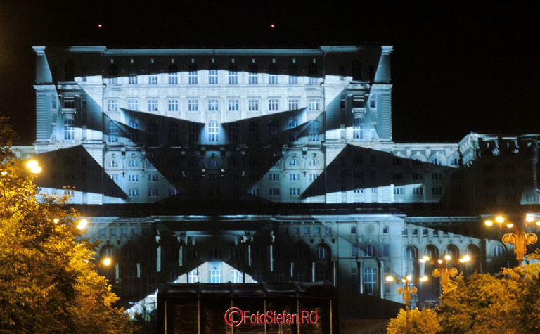 palatul parlamentului proiectii multimedia 3d